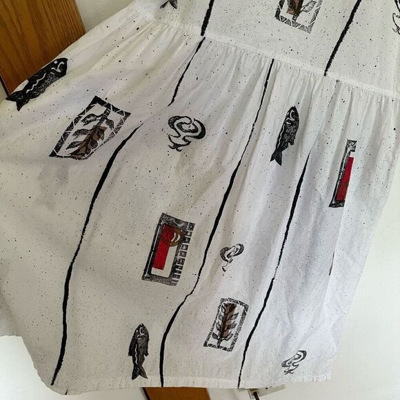 Play Alegre Art to Wear Vintage Hand Painted 1980s San Diego California Drop Wai - Picture 12 of 12